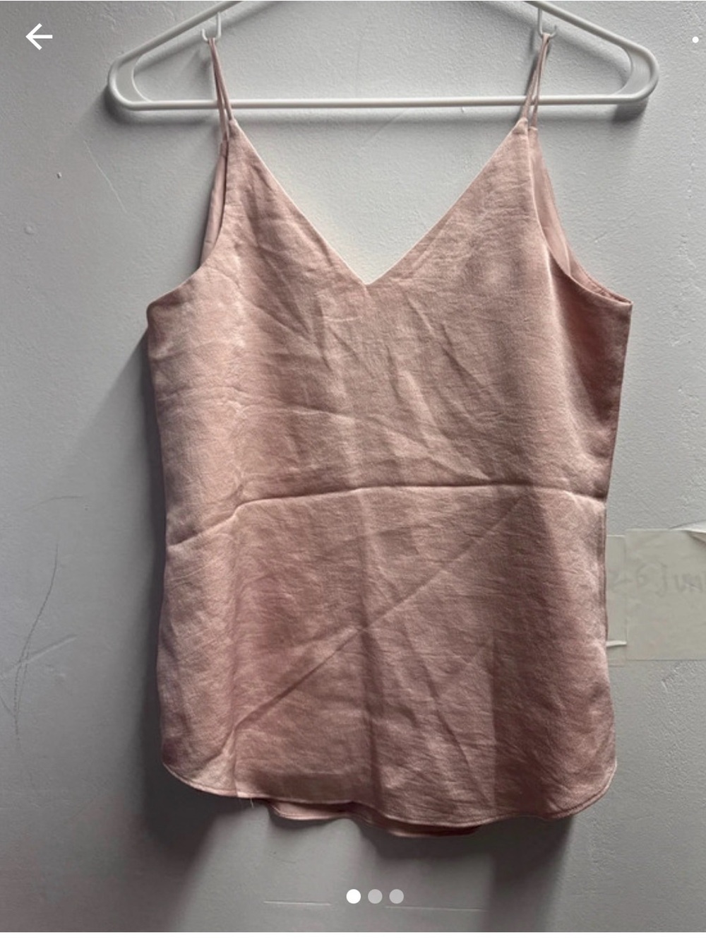 Light Pink V-Neck Spaghetti Strap Cami Top